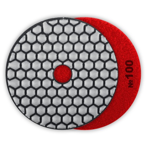 ЗУБР 100 мм, №100, сухое шлифование, алмазный гибкий шлифовальный круг АГШК, Профессионал (29868-100)