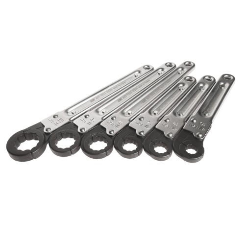 Набор ключей трещоточных 10-22мм 12-ти гранных раскрывающихся 6 предметов JTC