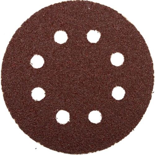 Круг шлифовальный ЗУБР _Мастер_ универсальный, из абразивной бумаги на велкро основе, 8 отверстий, Р40, 125мм, 5шт
