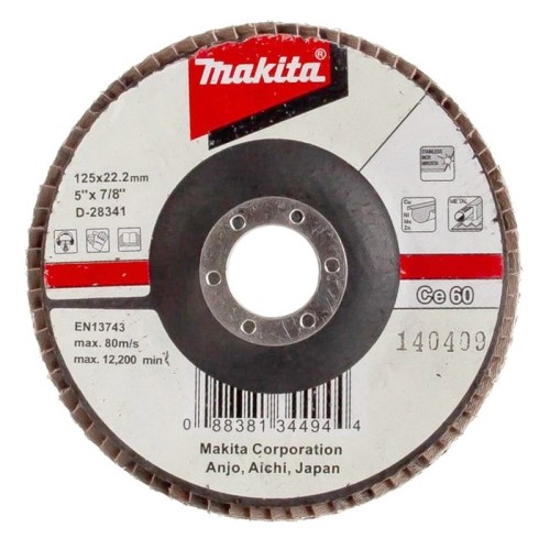 Круг лепестковый торцевой Makita 125x22.2мм P60 (D-28341)