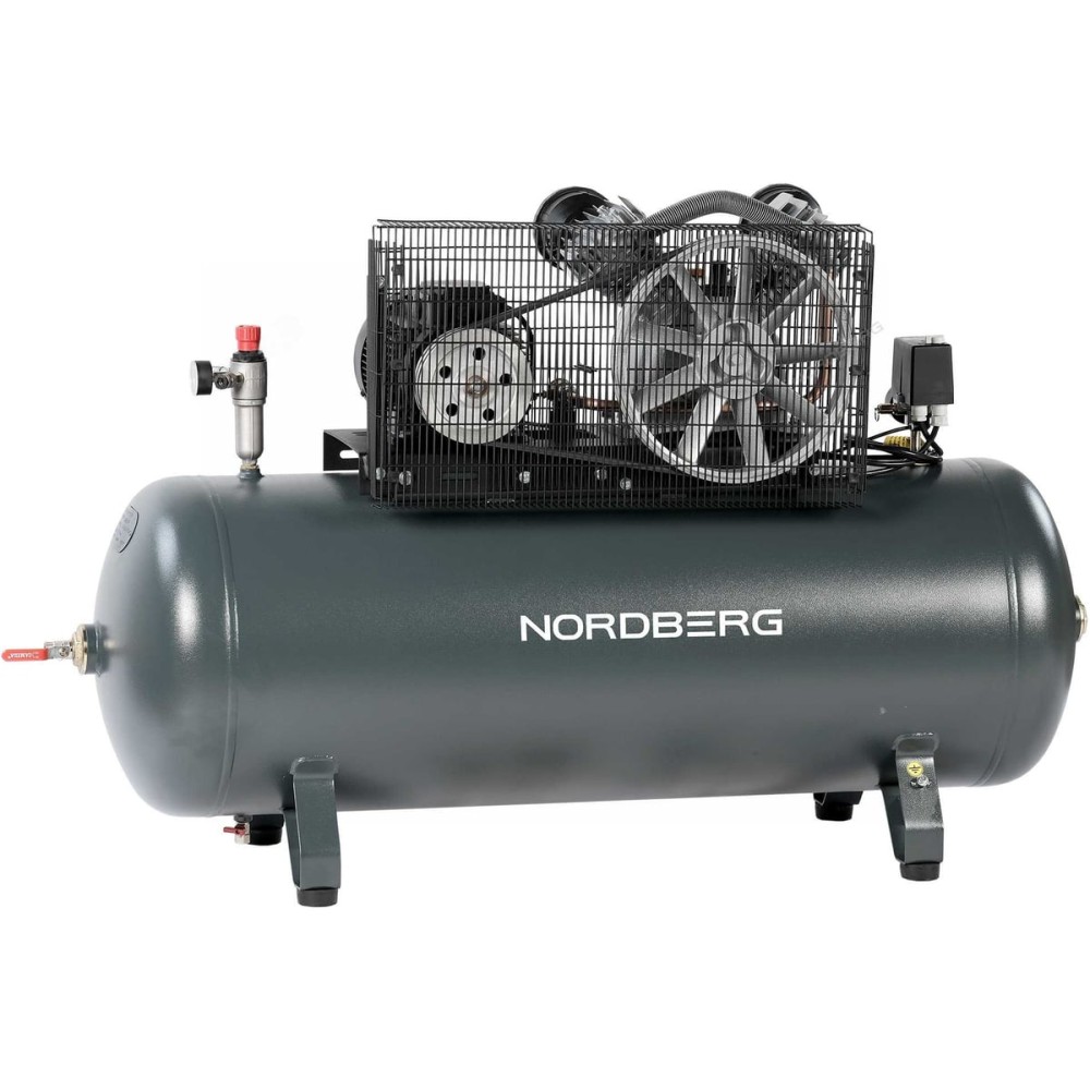 Компрессор поршневой с ременной передачей 380В, ресив. 270л, 880л/мин NORDBERG NCP300/880