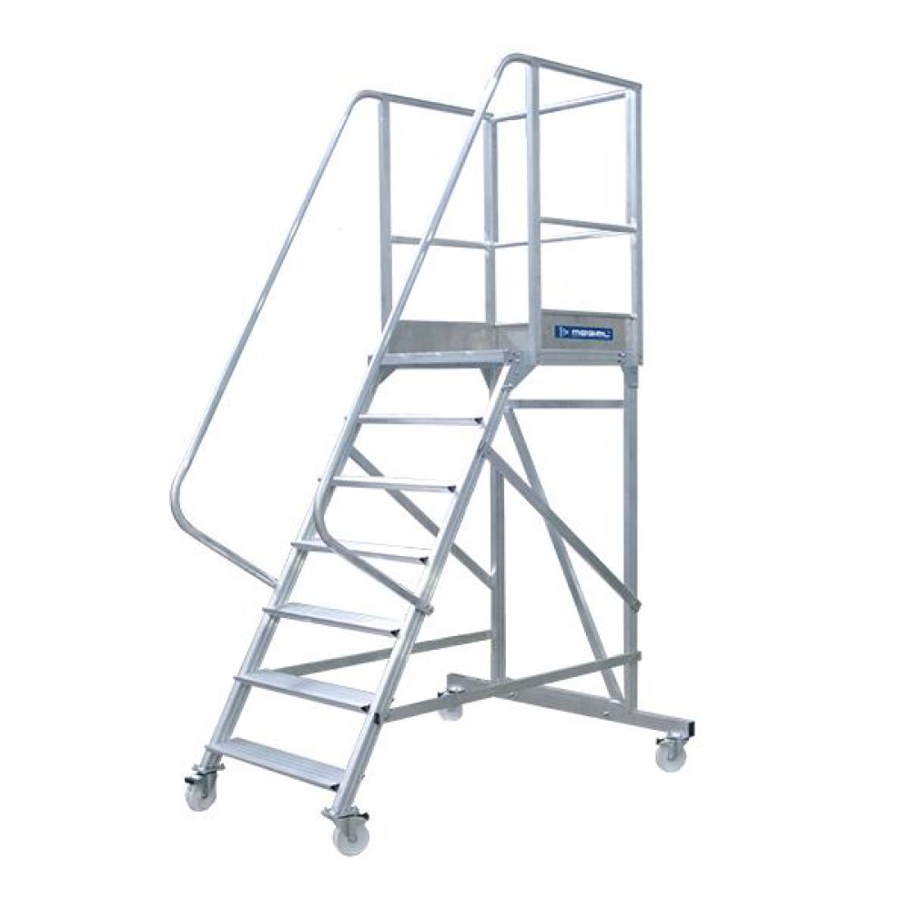 Вышка - стремянка разборная на колесах (150 кг) MEGAL ВС-1.8