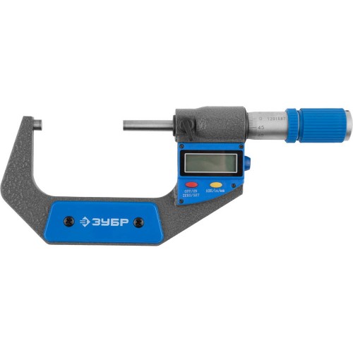ЗУБР МКЦ 75, 50 - 75 мм, гладкий цифровой микрометр (34482-75)