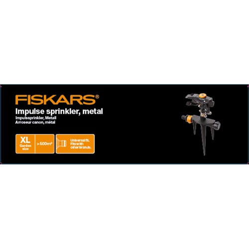 Дождеватель Fiskars импульсный с клапаном