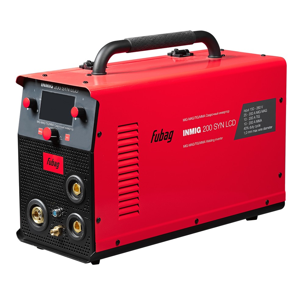 FUBAG Сварочный полуавтомат INMIG 200 SYN LCD (новый дисплей) с горелкой FB 250 3 м (FB 250 Ergo 3 м