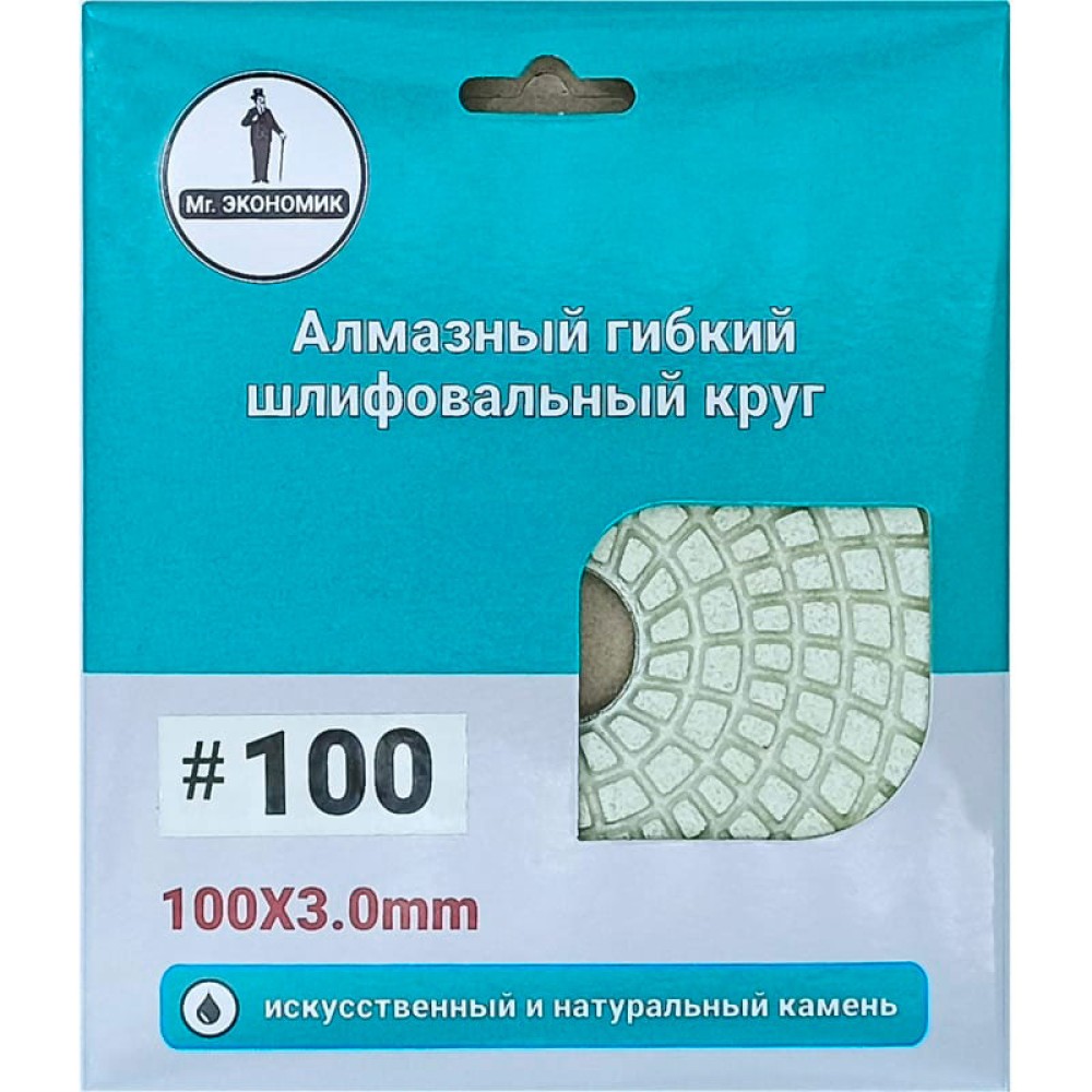 Круг шлифовальный по камню Mr. Экономик "Черепашка" №100 100мм