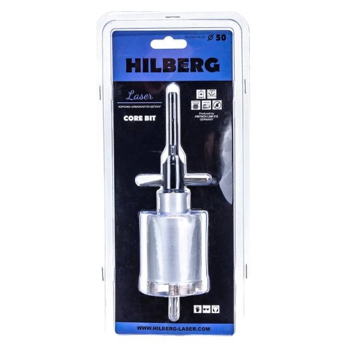 Коронка алмазная SDS-plus Hilberg Laser 50мм М16 (HM250)