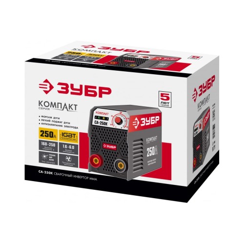 Аппарат сварочный инверторный ЗУБР СА-250К