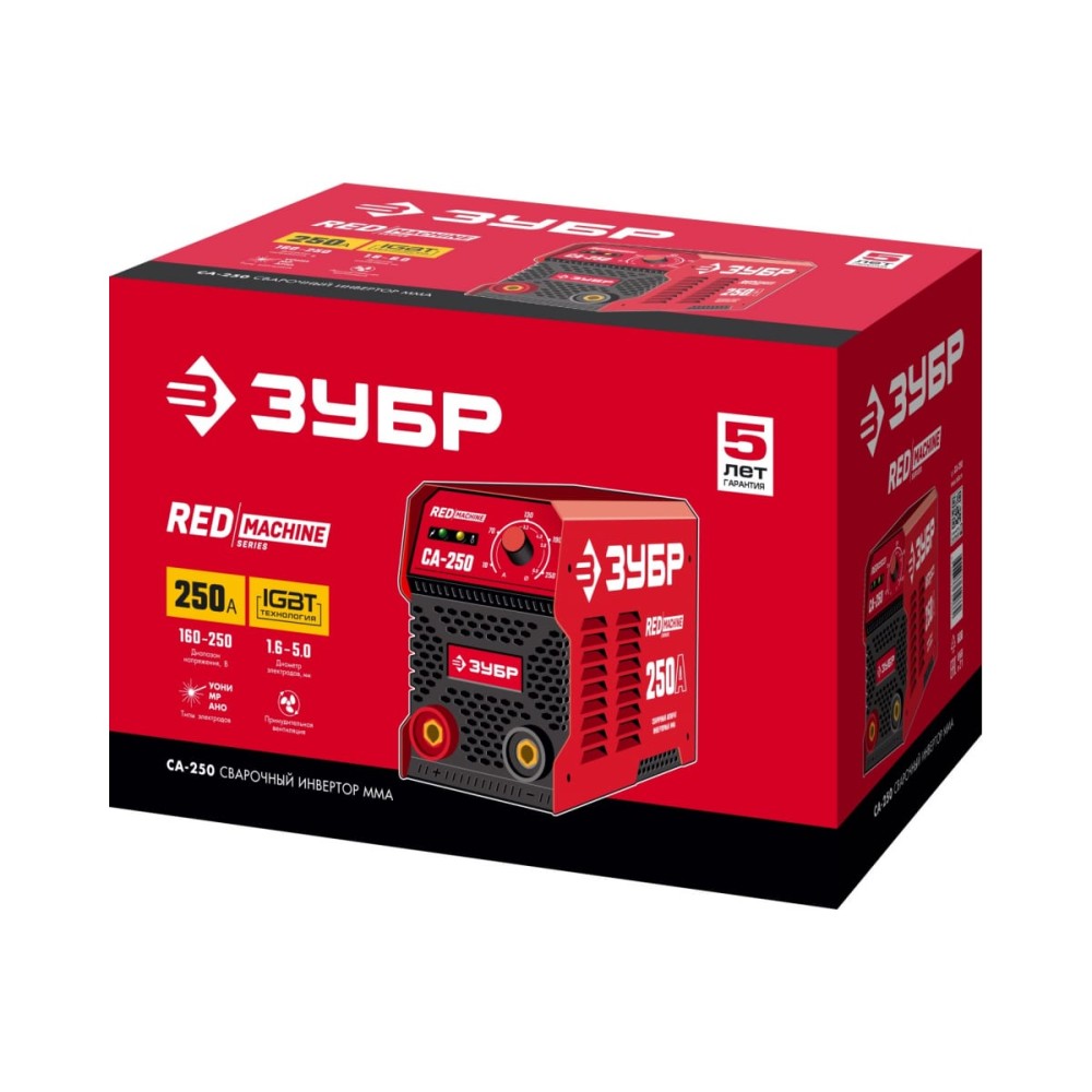 Аппарат сварочный инверторный ЗУБР СА-250