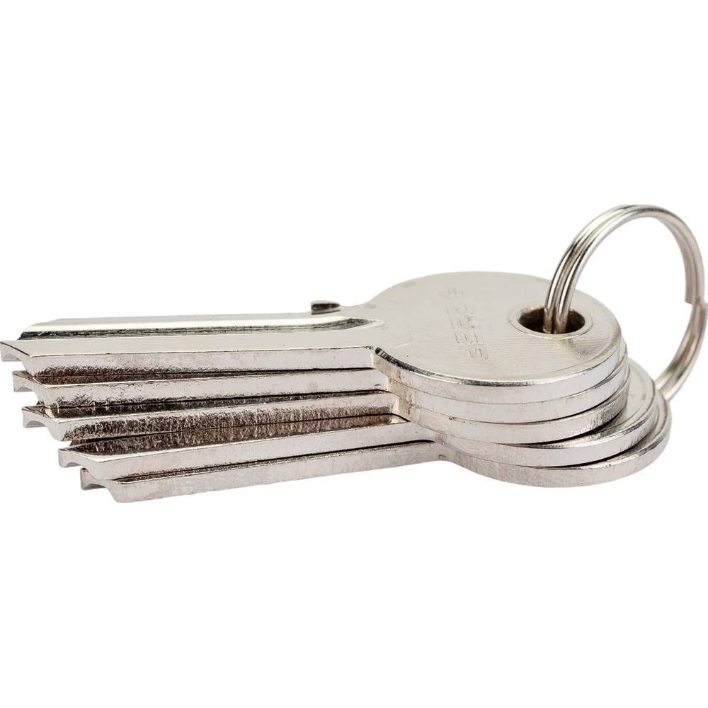 Заготовка ключа ЗУБР для цилиндровых механизмов английский тип 5 шт (52195)