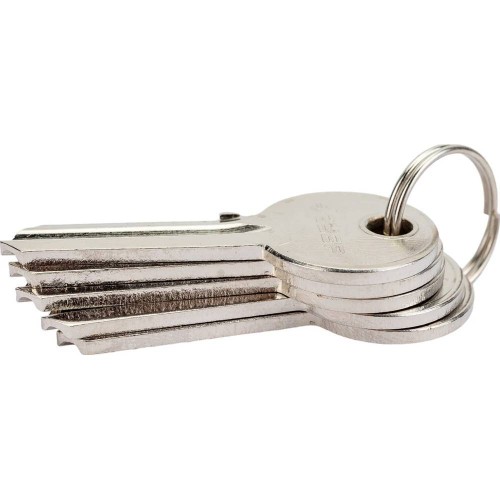 Заготовка ключа ЗУБР для цилиндровых механизмов английский тип 5 шт (52195)