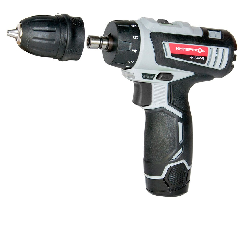 Аккумуляторная дрель-шуруповерт ИНТЕРСКОЛ КОМБИ ДА-12ЭР-02