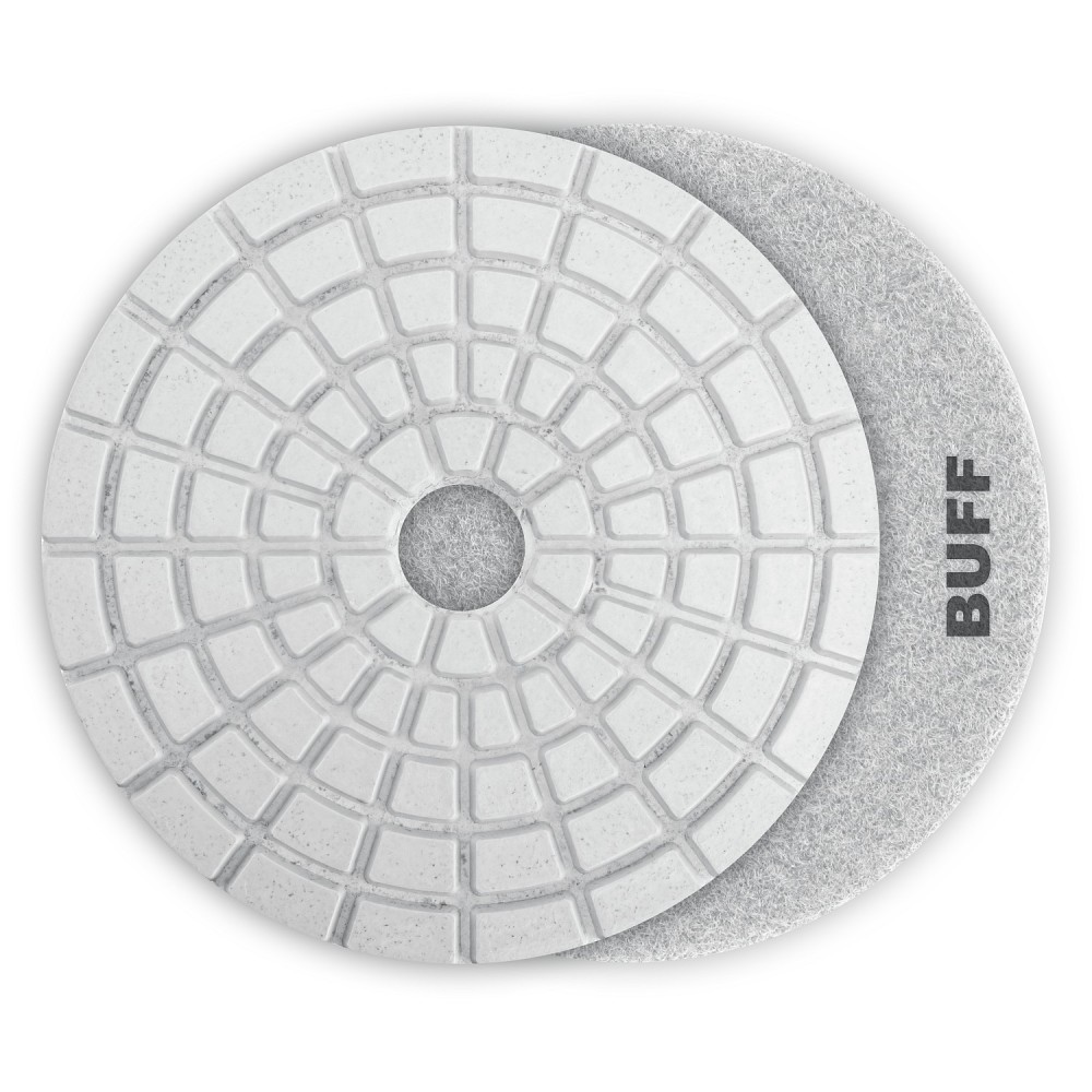 ЗУБР 125 мм, BUFF, мокрое шлифование, алмазный гибкий шлифовальный круг АГШК, Профессионал (29867-10000)
