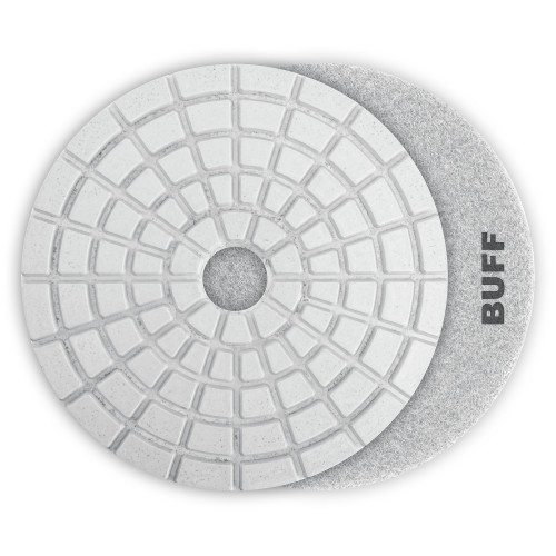 ЗУБР 125 мм, BUFF, мокрое шлифование, алмазный гибкий шлифовальный круг АГШК, Профессионал (29867-10000)