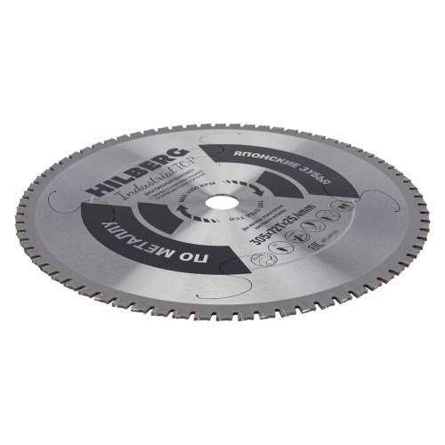 Диск пильный по металлу Hilberg Industrial TOP Металл 305х25.4мм 72Т (HFT305)