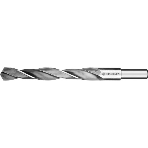ЗУБР ПРОФ-В, 17.5 х 191 мм, сталь Р6М5, класс В, проточенный хвостовик, сверло по металлу, Профессионал (29621-17.5)