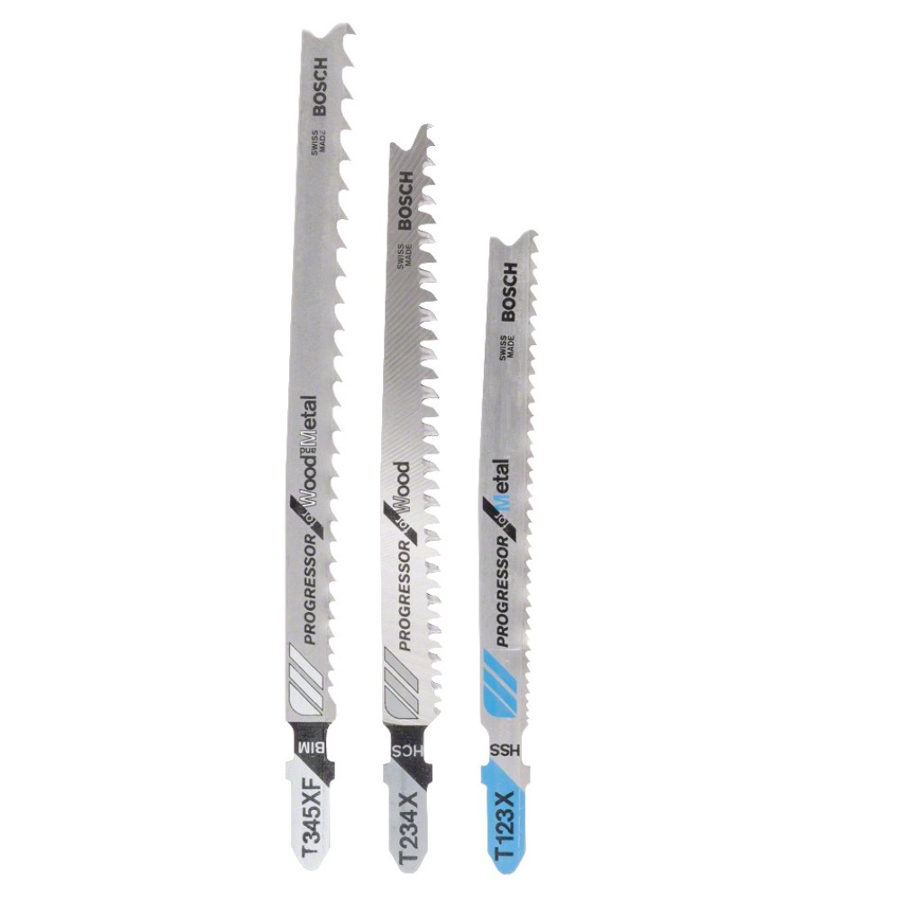 Набор пилок для лобзика универсальные Bosch SET PROGRESSOR 3шт (515)