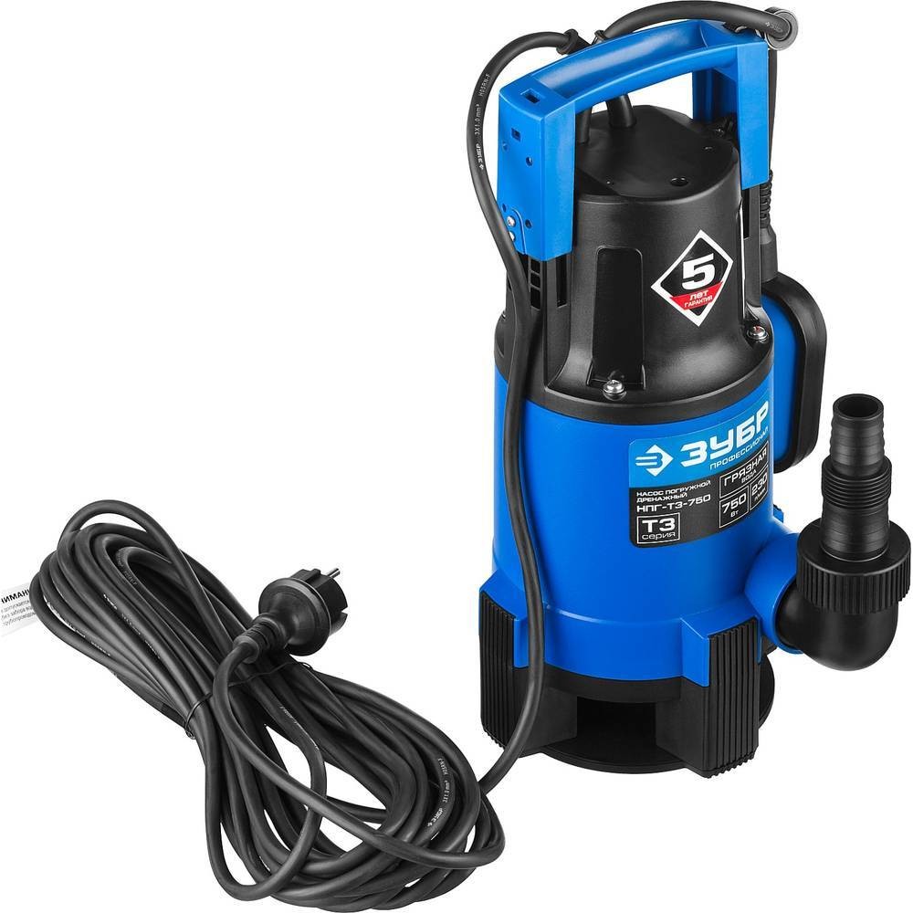 Насос дренажный ЗУБР НПГ-Т3-750