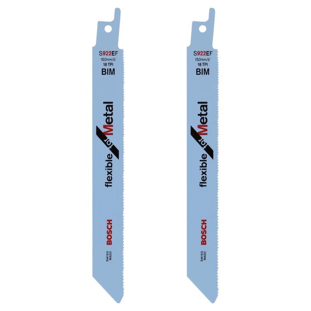 Полотно для сабельной пилы по металлу Bosch S922EF 150мм 2шт (038)
