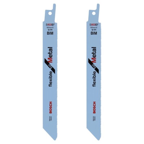 Полотно для сабельной пилы по металлу Bosch S922EF 150мм 2шт (038)