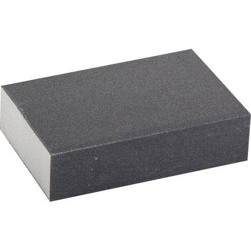 ЗУБР Р180, SiC, 100 х 68 х 26 мм, водостойкая, четырехсторонняя шлифовальная губка (35612-180)