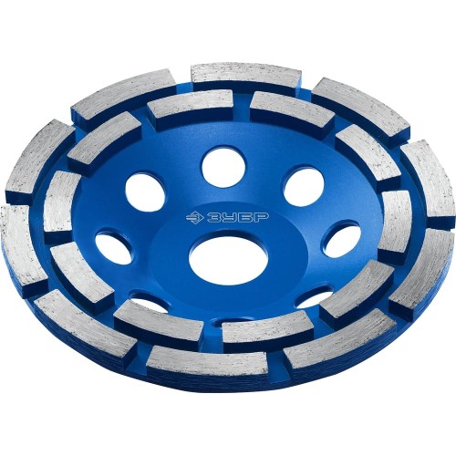 ЗУБР d 125 мм, двухрядная алмазная шлифовальная чашка, Профессионал (33372-125)