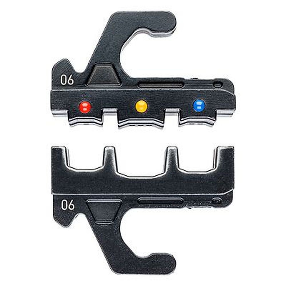 MultiCrimp Плашка опрессовочная: изолированные кабельные наконечники, штекеры, 0.5-6.0 мм2, 3 гнезда