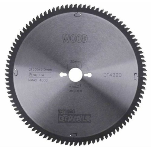 Диск пильный по дереву DeWalt EXTREME WORKSHOP DT4290 305х30мм 96T