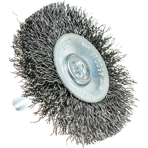 ЗУБР 50 мм, витая, стальная проволока 0.3 мм, щетка дисковая для дрели, Профессионал (35198-050)
