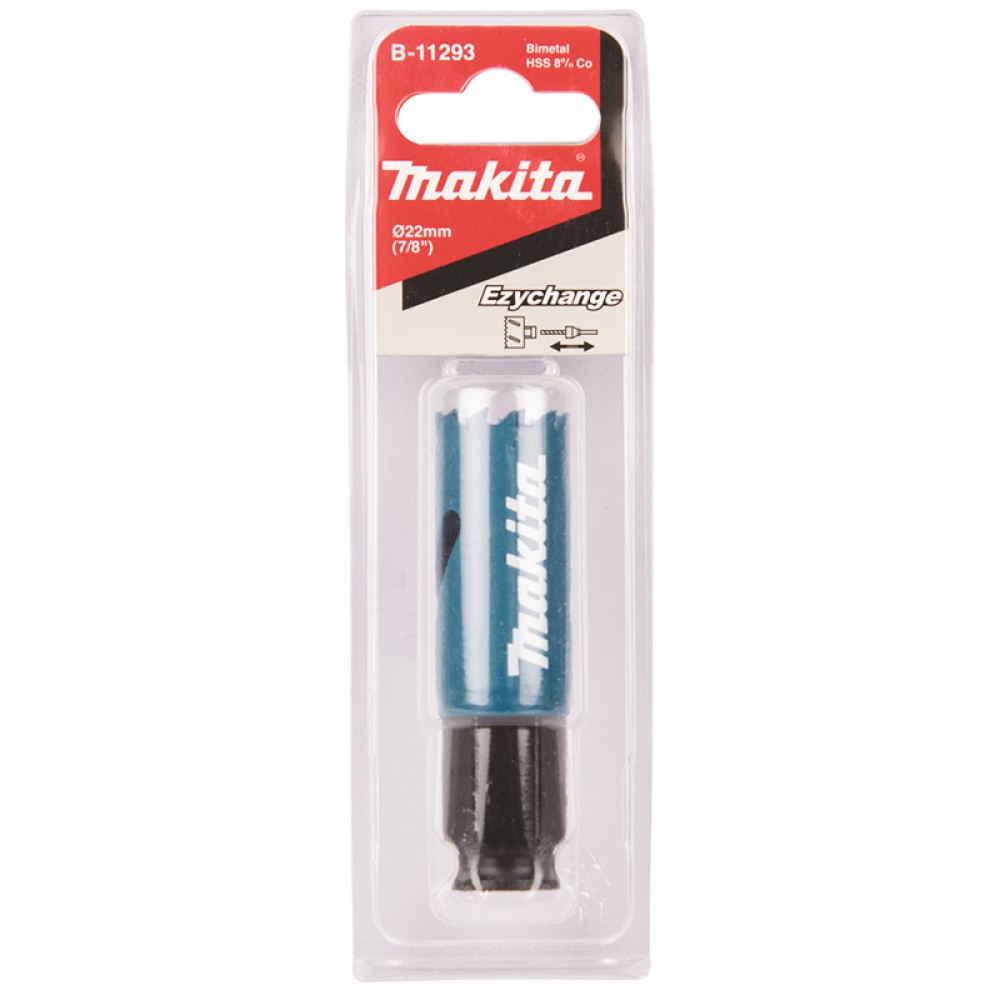 Коронка Makita Ezychange 22мм биметаллическая (B-11293)