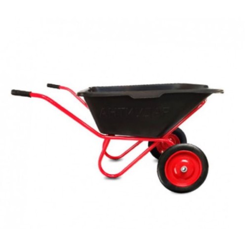 Тачка строительная 110 л 200 кг "Антиудар" двухколёсная с пневмоколесом