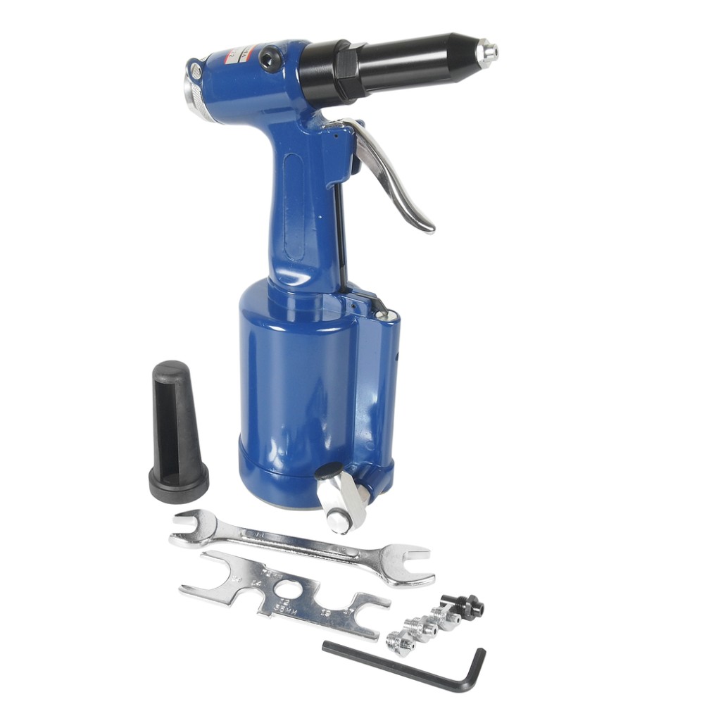 Заклепочник пневматический, шток 16мм, штуцер 1/4", заклепки 2.4, 3.2, 4.0, 4.8, 6.4 мм JTC