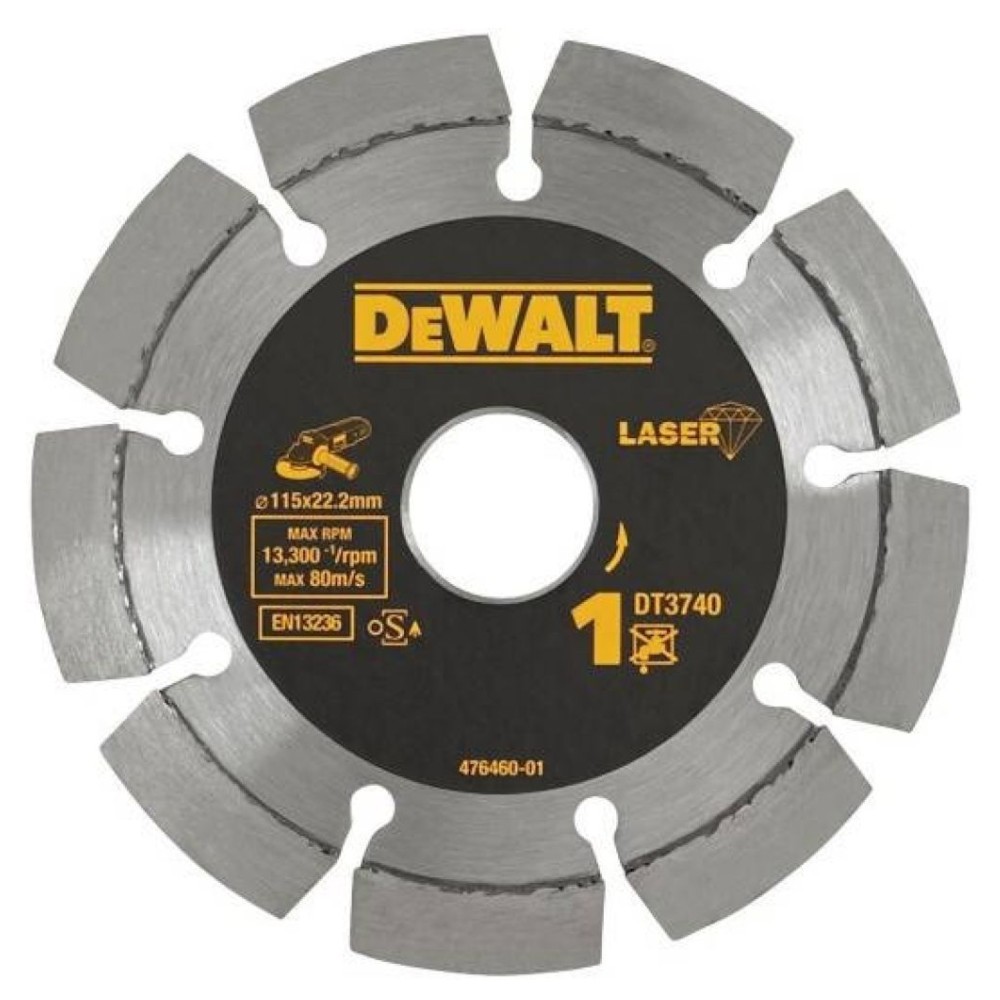 Диск алмазный по бетону DeWalt 115х22.2мм DT3740