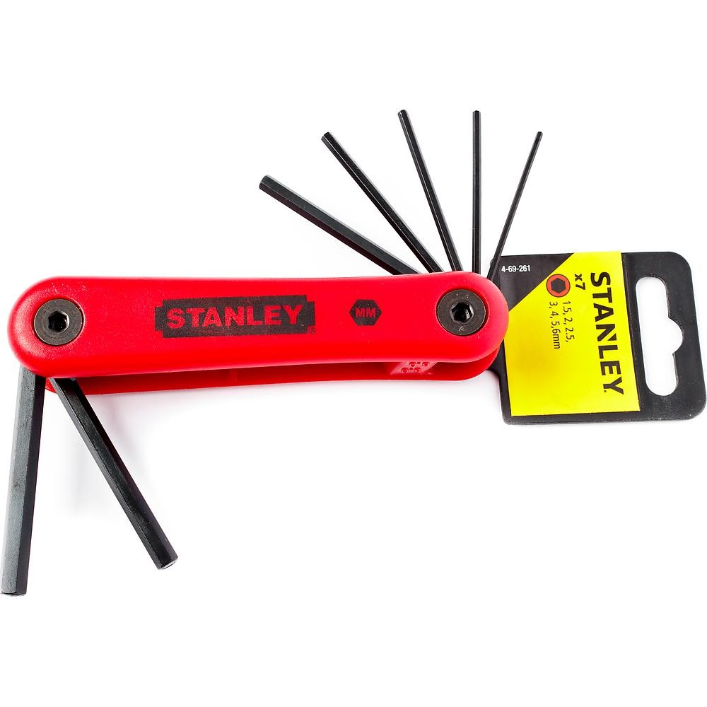 Набор торцевых шестигранных ключей STANLEY складные 7шт 4-69-261