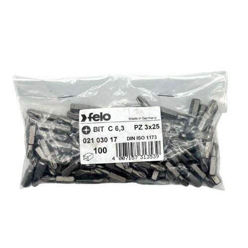 Felo Бита крестовая серия Industrial PZ 3X25, 100 шт 02103017