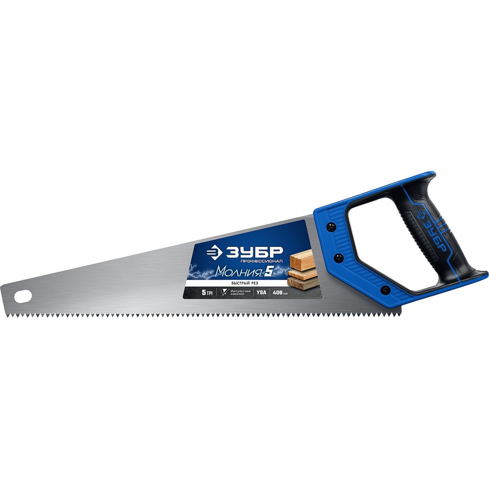 Ножовка по дереву ЗУБР Молния-5 400мм 15075-40
