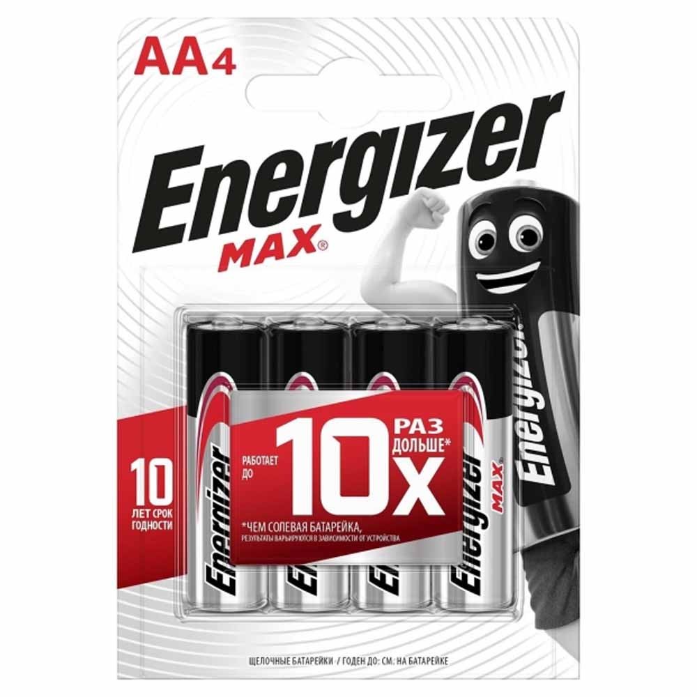 Элемент питания ENERGIZER E91/LR6 (AA) Max BP4 4шт