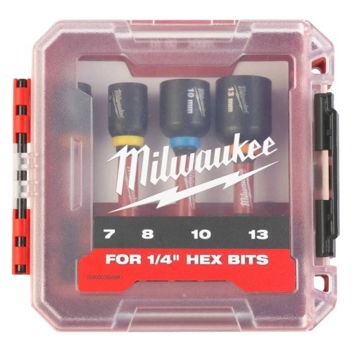 Набор головок Milwaukee SHOCKWAVE IMPACT DUTY 7-14мм 4шт (445)