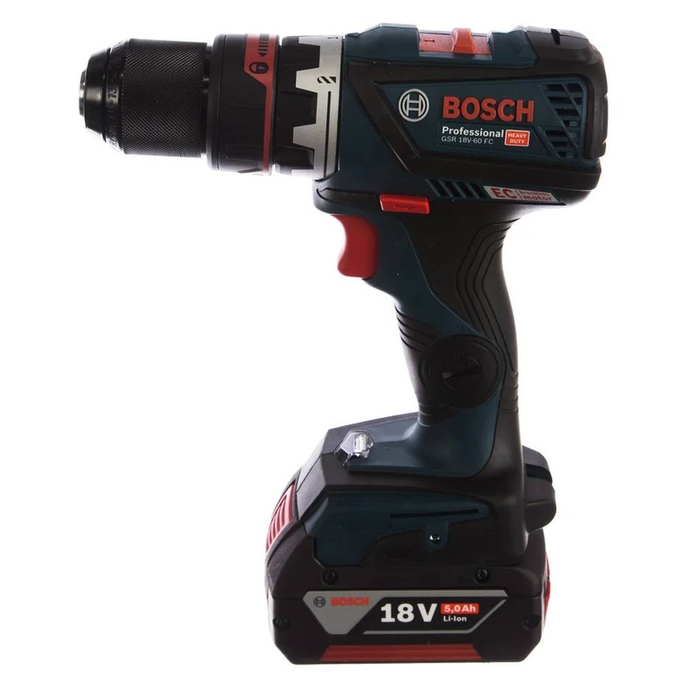 Аккумуляторная дрель-шуруповерт Bosch GSR 18V-60 FC + набор патронов