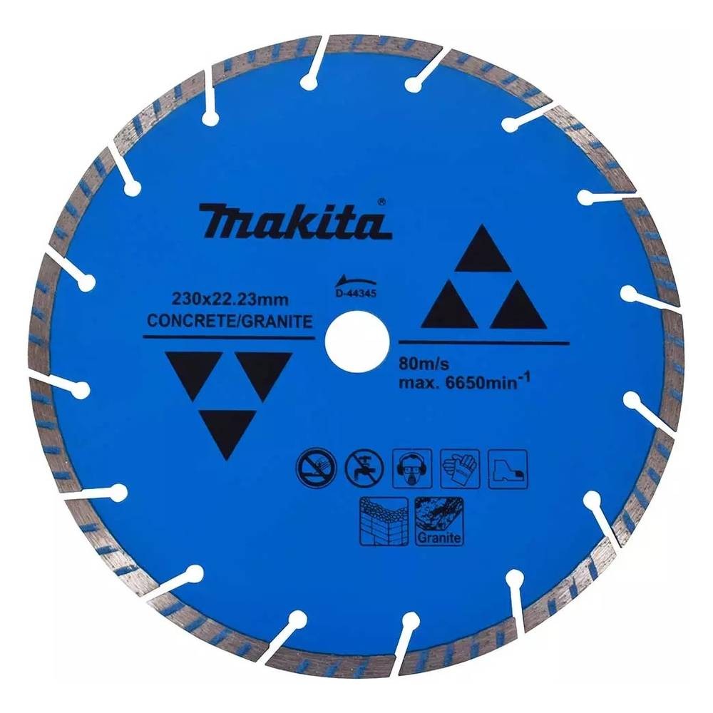 Диск алмазный по бетону и граниту Makita Standard 230x22.2мм (D-44345)
