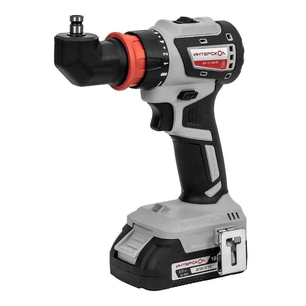 Дрель-шуруповерт аккумуляторная ИНТЕРСКОЛ ДА-13/18В