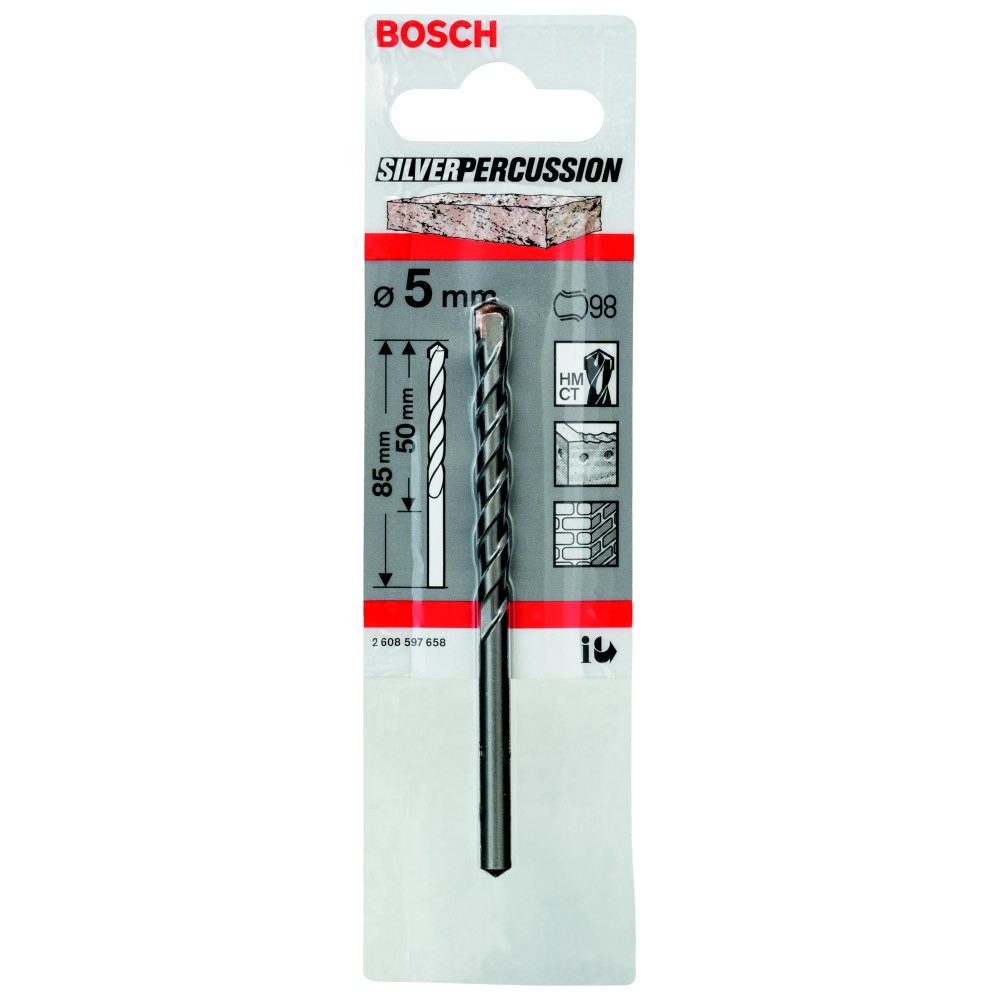 Сверло по бетону Bosch Silver Percussion 5х 85мм (658)