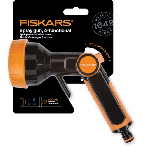 Пистолет-распылитель для полива Fiskars Multi регулируемый 4 функции