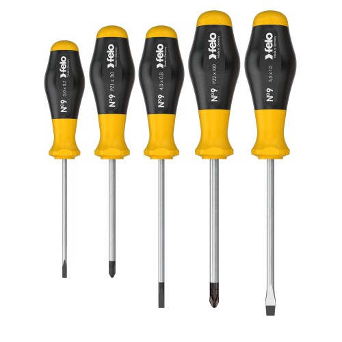 Набор отверток SL/PZ, 5 шт, Felo 90095148