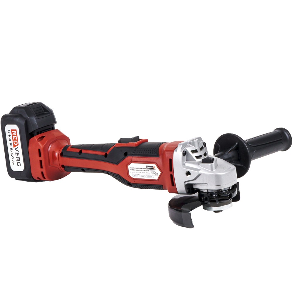 Машина шлифовальная угловая аккумуляторная REDVERG RD-AG18K/U