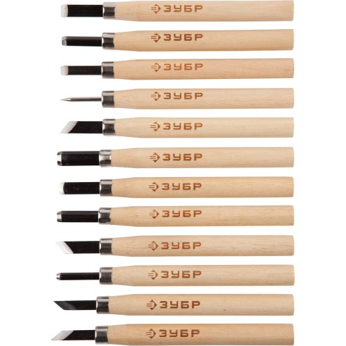 ЗУБР 12 предм, фигурные резцы, Профессионал (18375-H12)