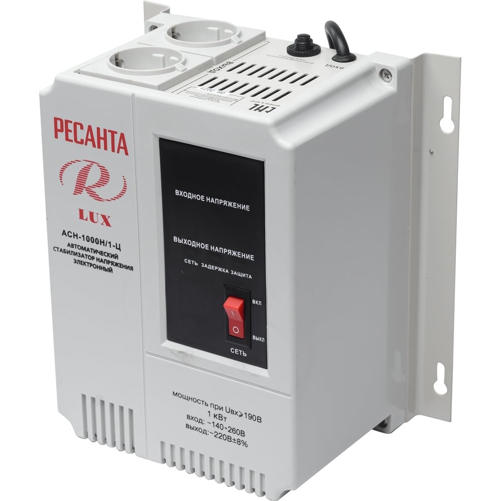 Стабилизатор напряжения серии LUX РЕСАНТА АСН-1000Н/1-Ц