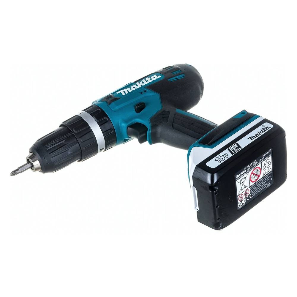 Аккумуляторная дрель-шуруповерт Makita HP488DWE ударная