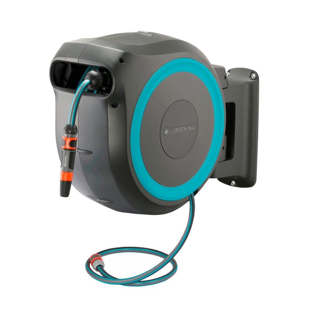 Катушка настенная для шланга Gardena RollUp XL (голубой цвет)