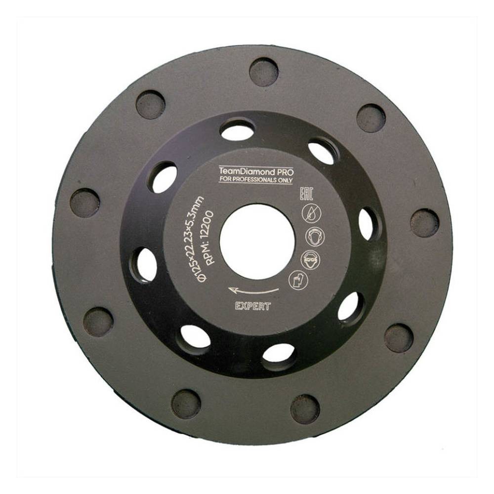 Чашка алмазная шлифовальная TeamDiamond Pro Expert series 125мм (601259)
